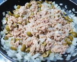 Foto del paso 9 de la receta: Macarrones con Aceitunas, Atún, Tomate frito..😋🍝🍴