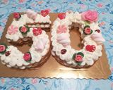 Foto del passaggio 9 della ricetta Number Cake di frolla Sable ' e camy cream