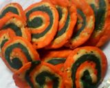 A picture of step 13 of Tricolor Chakri Mathri.