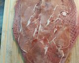 Spenótos krémsajttal és prosciuttoval töltött szűzérmék recept fázis 3 fotója
