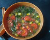 लेमन कोरिअंडर सूप (lemon coriander soup recipe in marathi) रेसिपी स्टेप 7 फोटो 