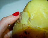 Foto del paso 2 de la receta: Cena ligera de caballa con espárragos y puré de patata