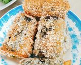 Hình bước làm 2 của món Kim bap chiên xù