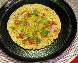 A picture of step 4 of Masala Papad.