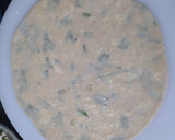 A picture of step 2 of Spring onion paneer paratha.
