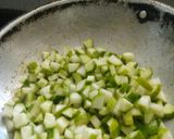 A picture of step 2 of Cucumber- Capsicum Sabji.