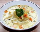 Tárkonyos zöldbableves recept fázis 5 fotója