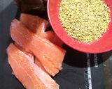 Foto del passaggio 1 della ricetta Salmone in crosta di pistacchio