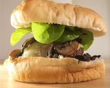 A picture of step 5 of Cheeseburger with Mushrooms and Bacon.