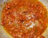 A picture of step 1 of Rice & beans.