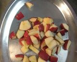 A picture of step 2 of Apple chaat.
