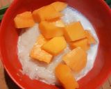 Gambar langkah 8 resipi Pulut mangga Sempoy.