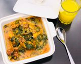 A picture of step 4 of Braised maize porridge.