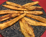 Foto del paso 4 de la receta: Tapa de berenjenas fritas con miel 🍯