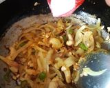 A picture of step 7 of Schezwan matar paneer corn masala.