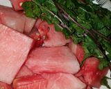 A picture of step 1 of Watermelon juice.