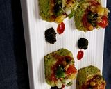 A picture of step 3 of Biscuit Bhel.
