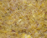 Foto del paso 3 de la receta: Pastel de plátano en la sartén. Con carne y queso mozzarella