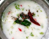 A picture of step 4 of Dahi (Curd) Pakhala Bhata.