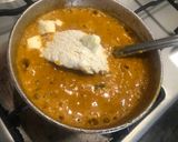 A picture of step 8 of Paneer and Cheese Butter Masala.