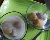 A picture of step 4 of Dahi bhalla.