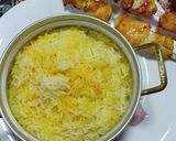 عکس مرحله 1 از دستور جوجه کباب با کته زعفرونی