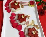 A picture of step 9 of Fusion Indian dessert (gajar halwa +srikhand +fried bread).