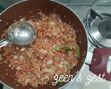 A picture of step 2 of Sumac Cabbage Fry.