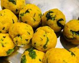 A picture of step 1 of Spinach & methi muthiya (tea time snack).