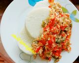 A picture of step 4 of Yam and egg sauce 😍🔥 🔥.