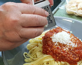 Foto del paso 5 de la receta: Cintas de pasta con boloñesa y parmesano 