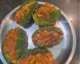 A picture of step 7 of Bharwa Karela Sabzi.