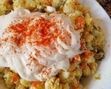 Foto del paso 10 de la receta: Ensaladilla sobre barcas de pan de gambas