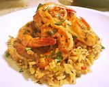 A picture of step 9 of Cajun shrimp and rice scampi.
