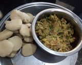 A picture of step 3 of Aloo anardana gujiya.