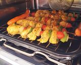 Une image de l'étape 8 de Brochettes de poulet marinés au curry cuisson cocotte magimix ou cuisson woodfire.