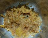 A picture of step 1 of Chikoo Halwa.