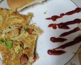 A picture of step 4 of Western Omelet 🍳🥚.