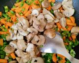 A picture of step 1 of Veg Hot and Sour Soup.