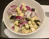 A picture of step 3 of Green Curry Chicken and Eggplant.