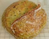 Foto langkah ke 18 dari resep Pandan Biji Wijen Hitam Sourdough Bread.