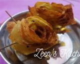 A picture of step 3 of Potato Roses.