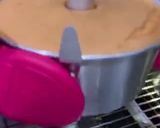 A picture of step 8 of Musang King durian chiffon cake.