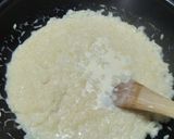 Une image de l'étape 5 de Risotto parmesan et oeuf mollet.