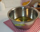 Foto langkah ke 3 dari resep Pandan Melaka Cheesecake Tanpa Terigu (bisa oven/kukus) all in one method.