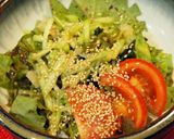 A picture of step 8 of Japanese Seaweed Salad with Sesame & Miso Dressing.