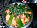 طاجين بالدجاج مخضر بطاطا حلوة😋👌