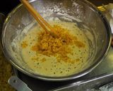 A picture of step 4 of Beer-Battered Smelt and Millet Fritters.