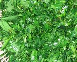 A picture of step 1 of Bathua paratha.