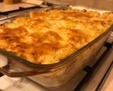 Sajtos-tejfölös-virslis rakott tészta recept fázis 5 fotója